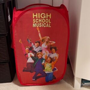 RARE Vinatge High School Musical Red Laundry Hamper